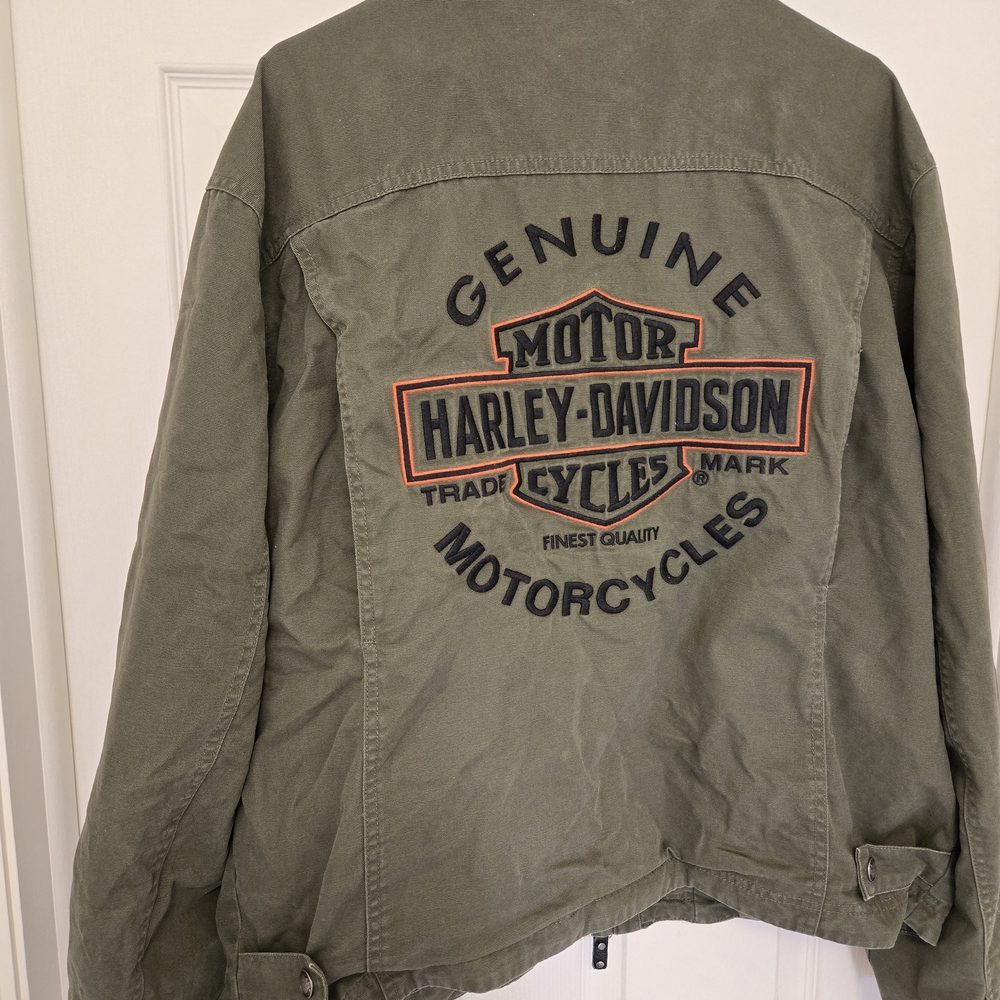 Harley-Davidson Olive Green Military Jacket